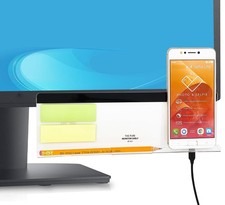 2 Pack Computer Monitor Memo Board Bottom Mount Message Phone Holder Panel