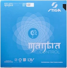 STIGA Mantra Control Table Tennis Rubber Inverted Soft Black Medium Thickness