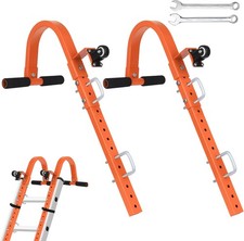 Ladder Roof Hook with Wheel Hooks for Ridge, For Roofs, Orange 