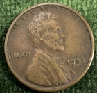 1923-S Lincoln Wheat Cent Semi-Key Date Very Fine | Free Shipping