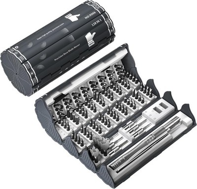 128 in 1 Feinmechaniker Schraubendreher Set Werkzeugset Bit Für PC Handy Brillen