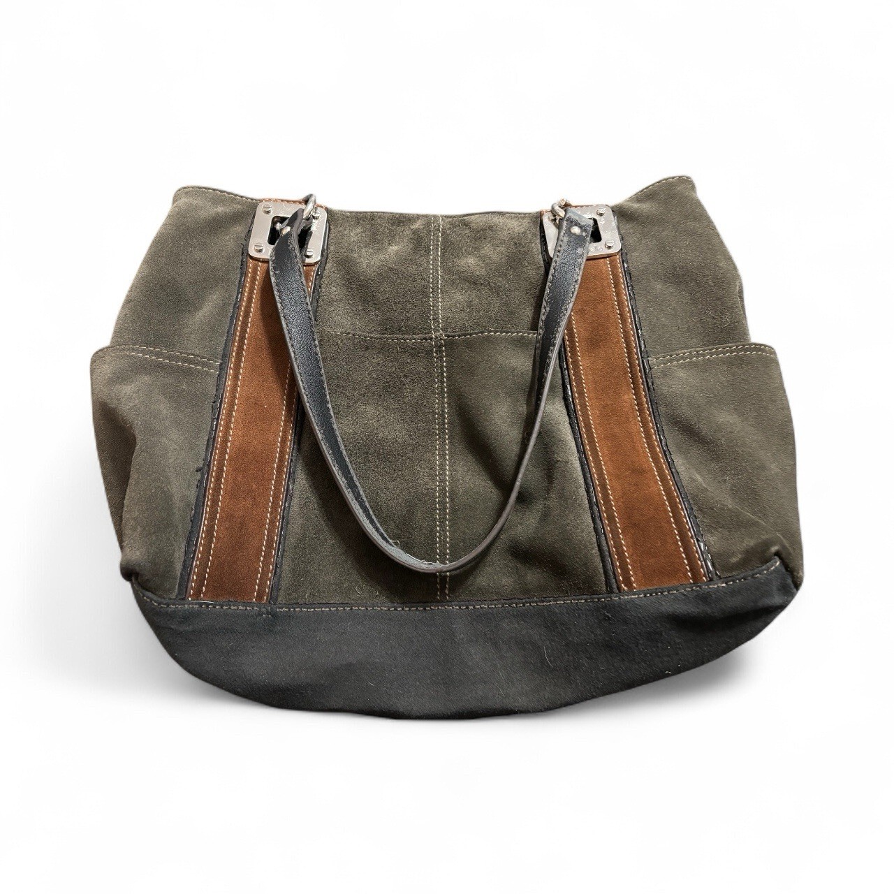 Tignanello Suede Handbag - image 2