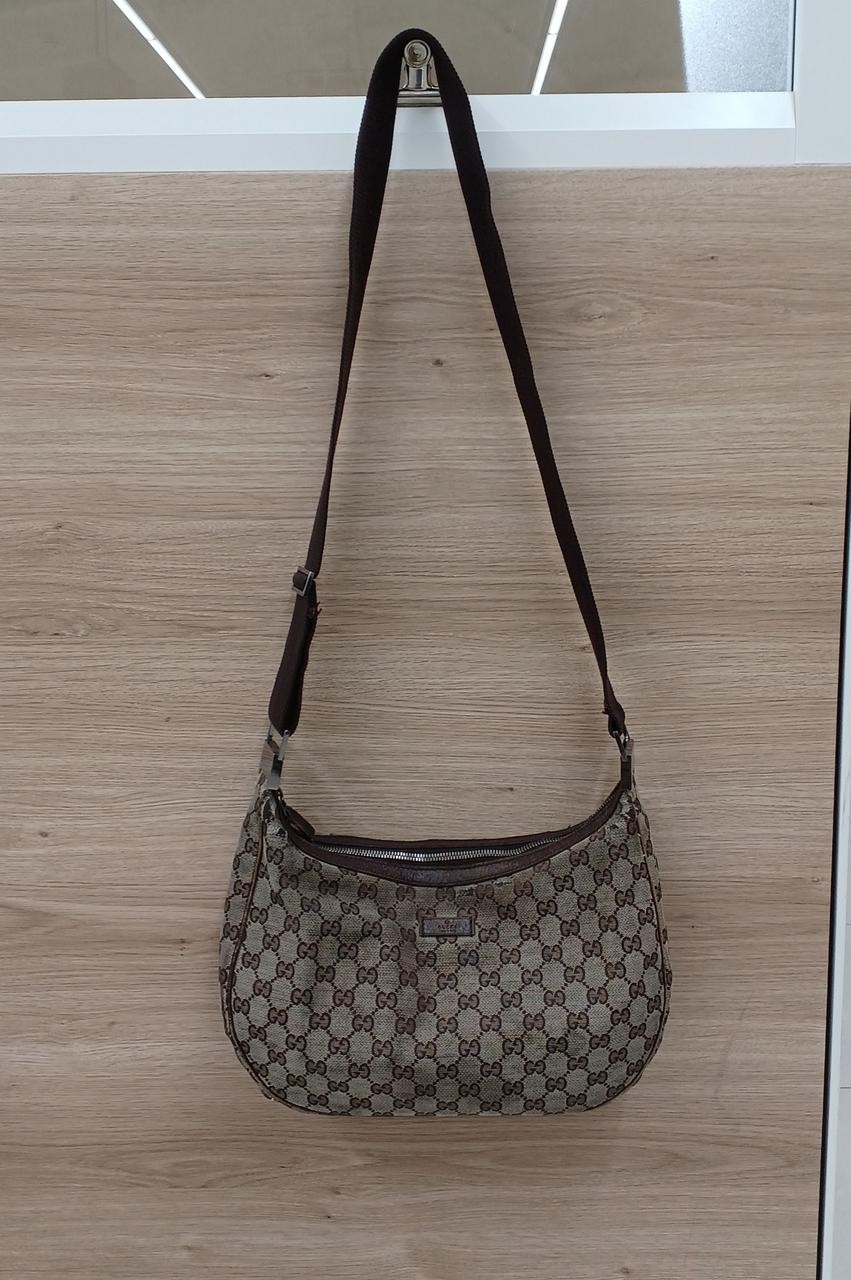 Gucci 122790 Leather Messenger Bag for Men