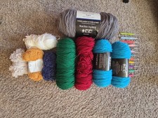 Mainstays Yarn Set with Colorful Crochet Hooks