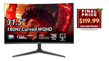 Acer Nitro XZ320QU S3 Gaming LED Monitor 2560x1440 16:9 180 Hz Black Refurbished