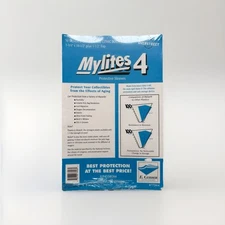50 Mylites 4 Mil Mylar Comic Book Bags Silver/Golden Age 7 3/4 x 10 1/2 E Gerber