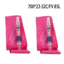 2PCS Ultralight Bicycle TPU Inner Tube 700C Road Valve Bike 700 23-32C/FV 85L