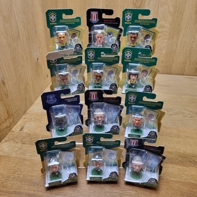 Brasilien Premier League Soccerstarz Mini Figuren Restposten 12 nagelneu in Verpackung