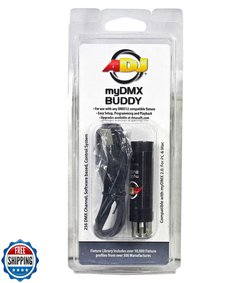 ADJ Products, MYDMX Buddy, Entry Level DMX Hardware Dongle Compatible with MY - Image 4 of 4