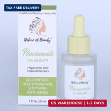 Niacinamide Serum 5 - Niacinamide Face Serum With Hyaluronic Acid, Natural Extr
