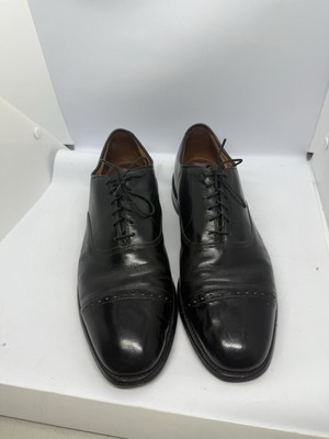 Allen Edmonds Byron Black Leather Cap Toe Oxford Shoe Mens Size 11.5 C