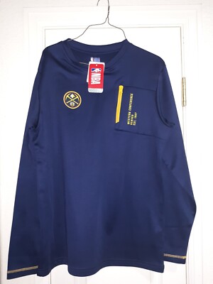 Denver Nuggets 2023 Western Conf NBA Official Long Sleeve Pullover Shirt Mens M