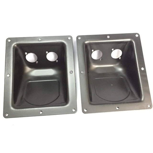 2 Recessed Jack Plate for PA/DJ Speaker W/Series D Hole