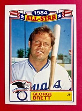 1985 Topps George Brett Glossy All-Star #15 of 22 Baseball Kansas City Royals