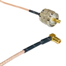 RG316 PL259 UHF Male to SSMB ANGLE FEMALE RF Cable Rapid-SHIP LOT