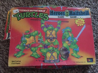 Teenage Mutant Ninja Turtles Heroes in a Halfshell Card Game 1990