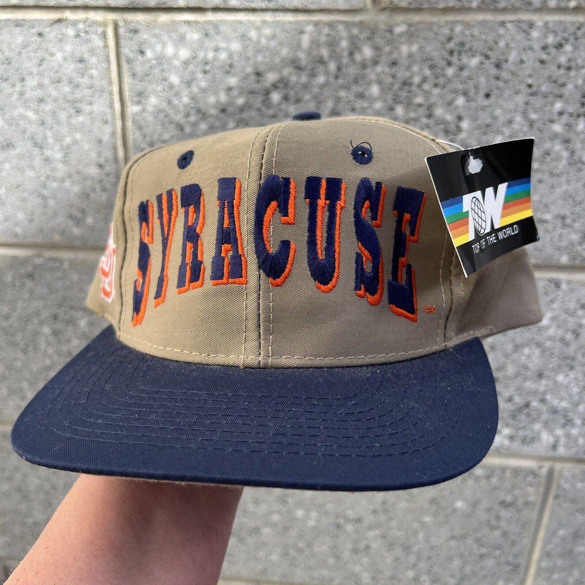 Vintage Syracuse Top of The World snapback Khaki/blue/orange | eBay