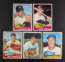 1965 Topps Baseball Semi Star Lot of 5 Cards