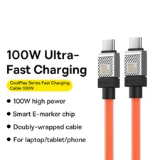 Baseus PD 100W TPE USB C to Type C Cable Fast Charging Cable For Samsung MacBook