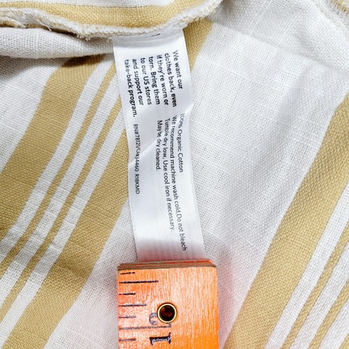 Eileen Fisher Cardigan oversize cotone donna giallo medio tasche spiaggia - Foto 11 di 11