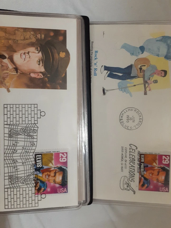 Lot of 2 complete Elvis Presley Celebrations First Day Cover FDC 1993 - Image 2 of 4