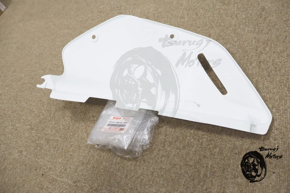 SUZUKI Genuino 1996-2023 DR650SE DR 650 SE OEM BLANCO DERECHO MARCO CUBIERTA Foto 4 de 4