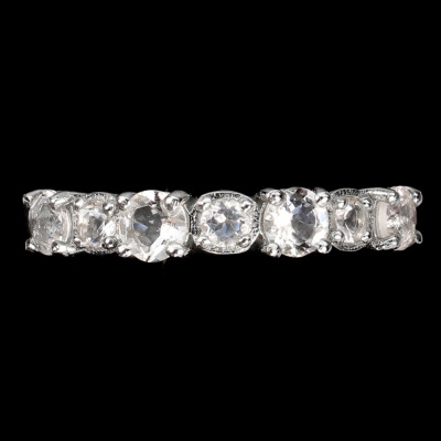 925 Sterling Silber Ring Rund Morganit 4 mm Edelstein Schmuck 8