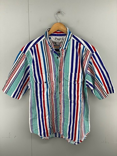 Page 1 Mens Vintage Short Sleeve Button 