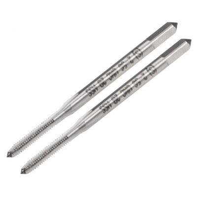 2pcs Machine Tap 2-56 UNC Thread Pitch 2B Class 3 Flutes High Speed Steel