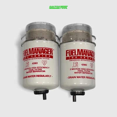 CLARCOR 42983  2 MICRON HIGH EFFICIENCY FINAL FILTER WATER SEPARATOR, QTY (2)