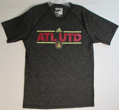 ATLANTA UNITED Adidas T-Shirt Gray ATL UTD Soccer Football MLS Men Medium  M