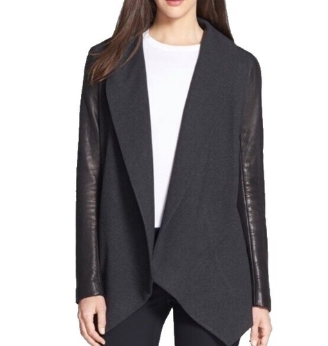 ジャケット・アウター Theory Luxe New Divide Collarless Coat theory Luxe New Divide Collarless Coat color Gray Size S fashion