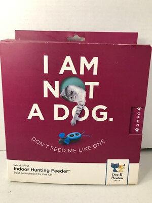 NEW Doc & Phoebe's Cat Co. Indoor Hunting Cat Feeder Kit