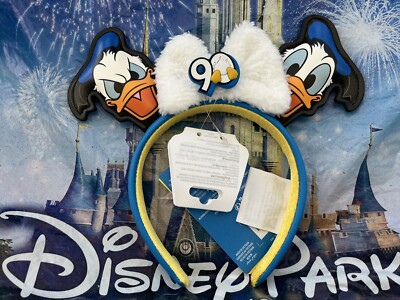 2024 Disney Parks Donald Duck 90th Anniversary Ear Headband for Adults OSFM NWT