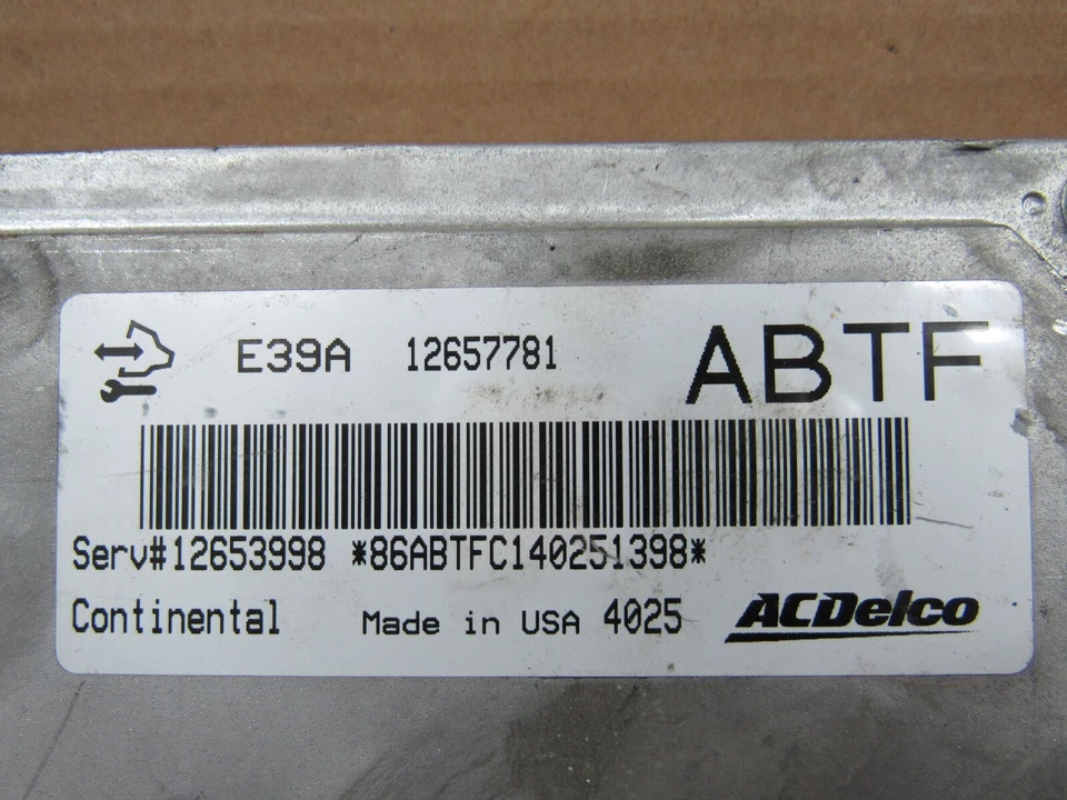 Módulo de control informático Buick Verano 2014 motor 2,4 ECM ECU EBX 12657781 OEM 14 Foto 3 de 4