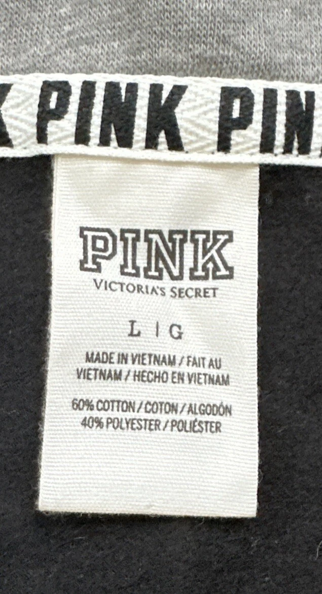 UNDERCOVER Camicia rosa Victoria's Secret taglia L pullover quarto cerniera grigio nero logo cane