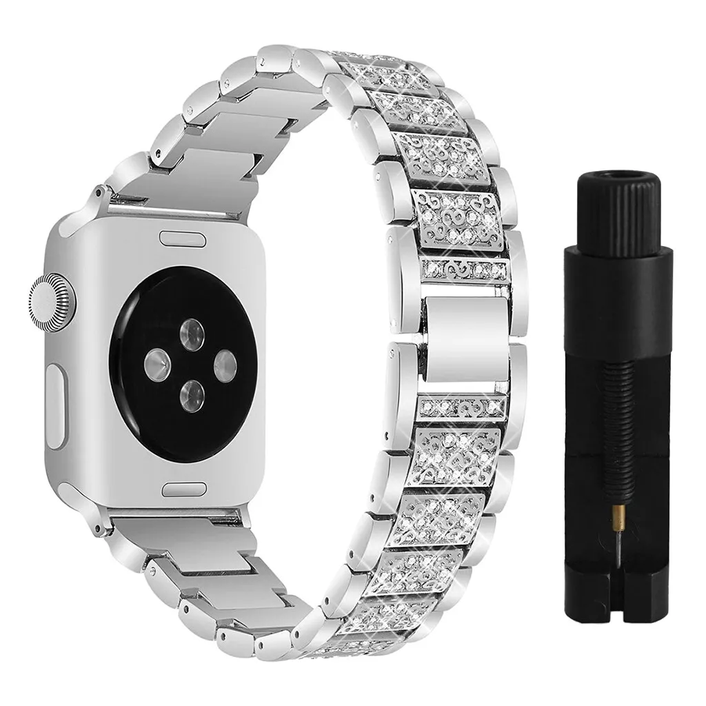 For Apple Watch Series 6 5 4 3 SE 38/40MM Stainless Steel Bracelet