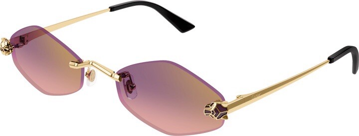 CARTIER Panthere De Cartier Sunglasses CT0433S 004 Gold