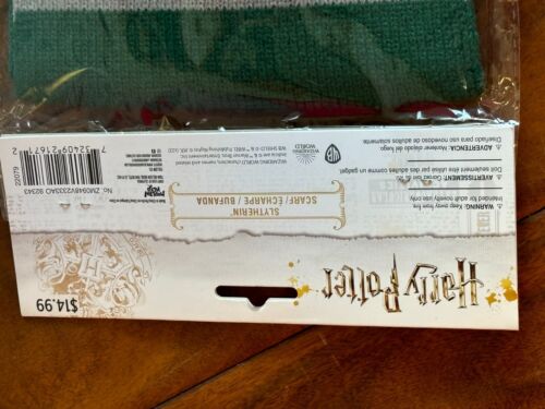 New Harry Potter Slytherin Scarf Ages 8+ Warner Bros Wizarding World - Picture 6 of 6