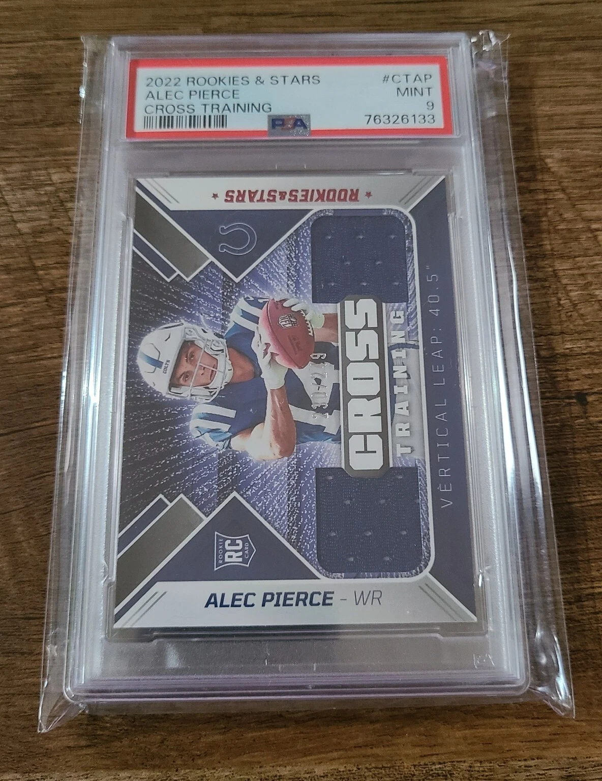 Alec Pierce Panini Rookies & Stars Cross Training Relics #CTAP Base