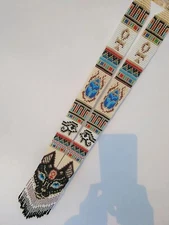 Handmade Necklace Seed Bead Boho American Style Netiv Beaded Multi Strand