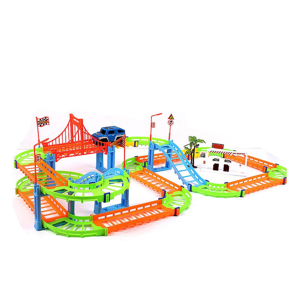 Electric Track Toy Exquisite Workmanship Safe Educational Race Car Tra