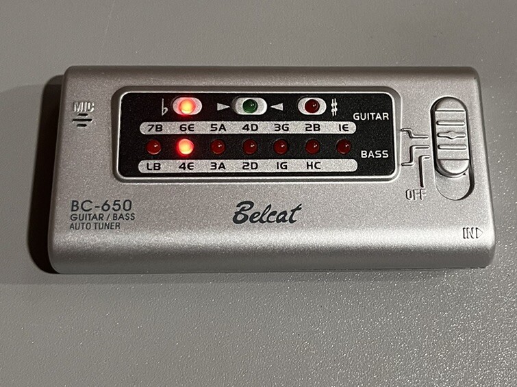 Belcat BC650 Digital Guitar & Bass Auto Tuner With Case. Tested Works