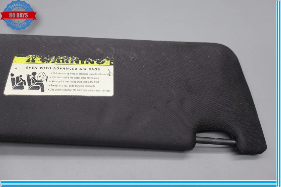 09-15 BMW 740i 750Li xDrive Parasol delantero izquierdo lado del conductor Parasol negro OEM Foto 3 de 4