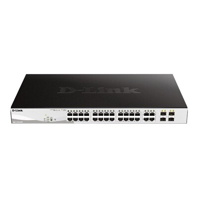 D-Link DGS-1210-28P Web Smart Switch 24 Ports Gigabit PoE + 4 Ports Combo SFP