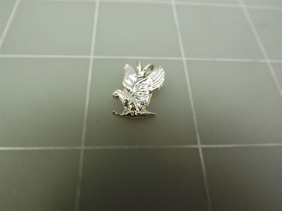 Vintage Sterling Silber Fliegender Adler Anhänger 1,6 Gramm