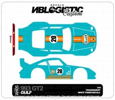 RWB Porsche 993 Custom WaterSlide Decal for hot wheels 1/64 Scale 01