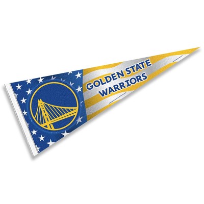 Golden State Warriors Nation American Stripes Full Size Pennant Flag Banner