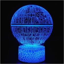 3D Optical Illusion Night Light, Visual Creative LED Desk Lamp Touch Control