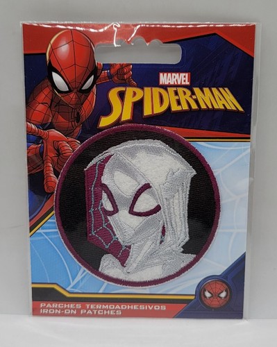 Disney Marvel Spider-Man Iron-On Patch: Silver & Purple Gwen Stacy New Free Ship - Picture 10 of 11